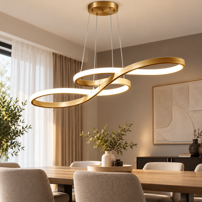 Moderne LED Hanglamp Ringen – Verstelbaar en Dimbaar  