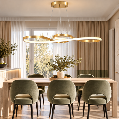 Moderne LED Hanglamp Ringen – Verstelbaar en Dimbaar  