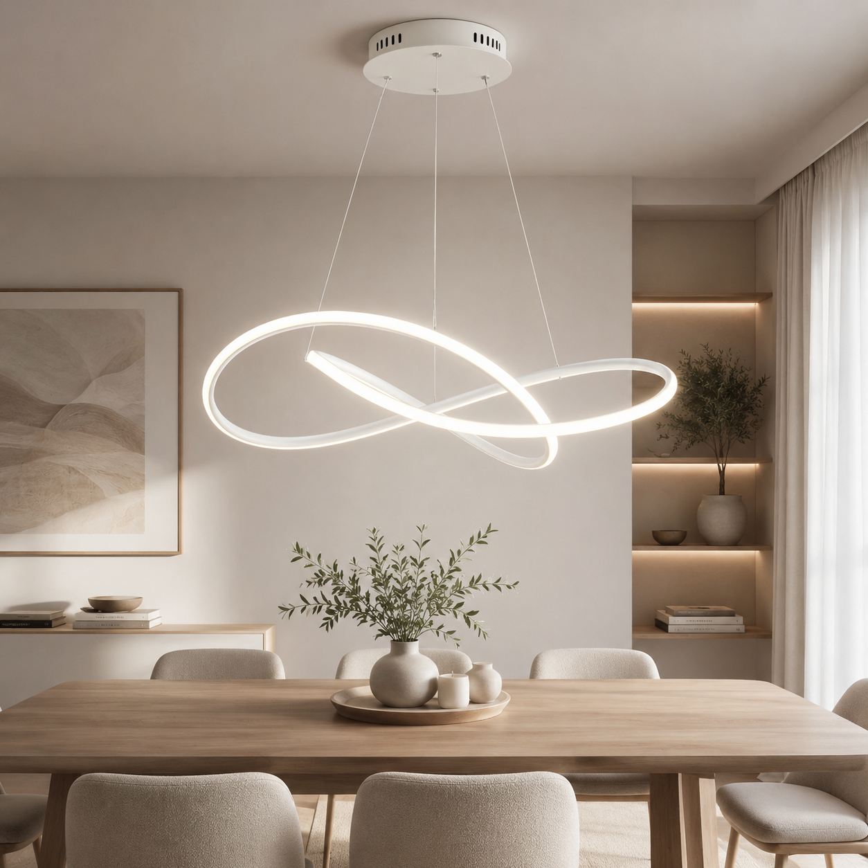 Moderne skandinavische Pendelleuchte – Kleeblatt-Design