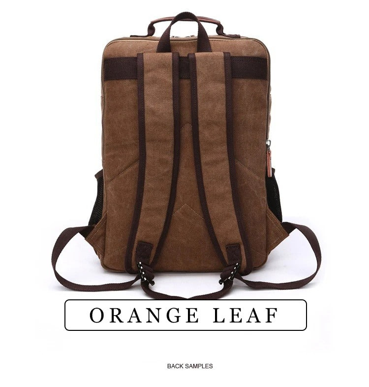 Vintage Canvas Rugzak Heren Grote Capaciteit Reis Schoudertas Hoge Kwaliteit Mode Studenten Tas Mannelijke Notebook Laptop Rugzak