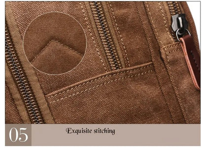 Vintage Canvas Rugzak Heren Grote Capaciteit Reis Schoudertas Hoge Kwaliteit Mode Studenten Tas Mannelijke Notebook Laptop Rugzak