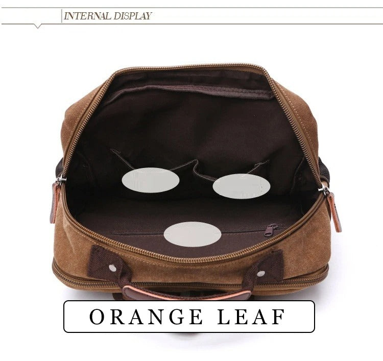 Vintage Canvas Rugzak Heren Grote Capaciteit Reis Schoudertas Hoge Kwaliteit Mode Studenten Tas Mannelijke Notebook Laptop Rugzak