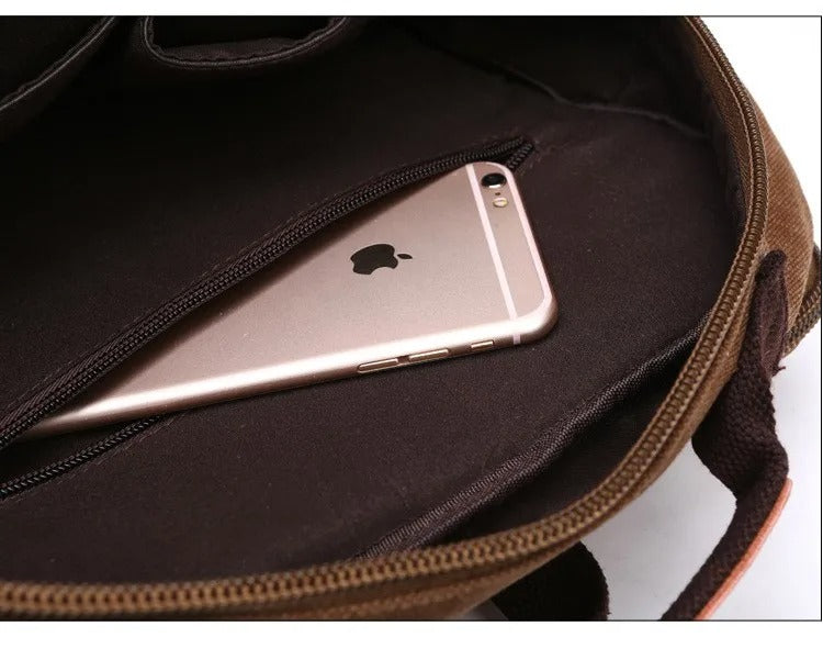 Vintage Canvas Rugzak Heren Grote Capaciteit Reis Schoudertas Hoge Kwaliteit Mode Studenten Tas Mannelijke Notebook Laptop Rugzak