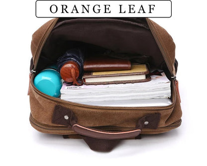 Vintage Canvas Rugzak Heren Grote Capaciteit Reis Schoudertas Hoge Kwaliteit Mode Studenten Tas Mannelijke Notebook Laptop Rugzak