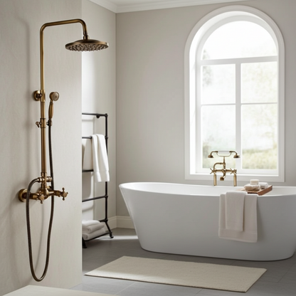 Rain Shower Brass Shower Faucet – Thermostatic Adjustable