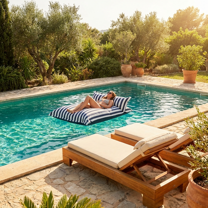 Buiten ligbed zitzak voor zwembad
