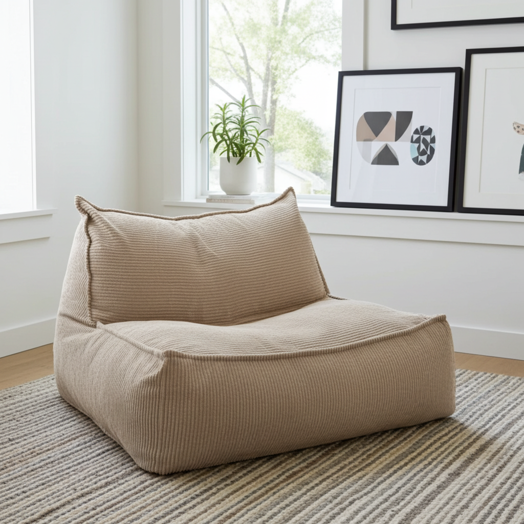 Zitzak fauteuil corduroy loveseat – Wagrex design zitzakstoel