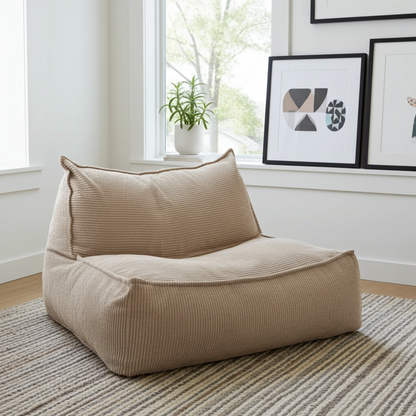 Zitzak fauteuil corduroy loveseat – Wagrex design zitzakstoel