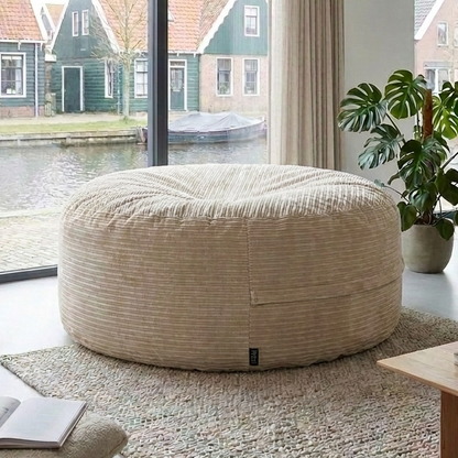Big Mega XXL Beanbag Ribbed Fabric Included foam fillings