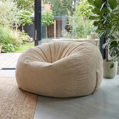 Big Mega XXL Beanbag Ribbed Fabric Included foam fillings