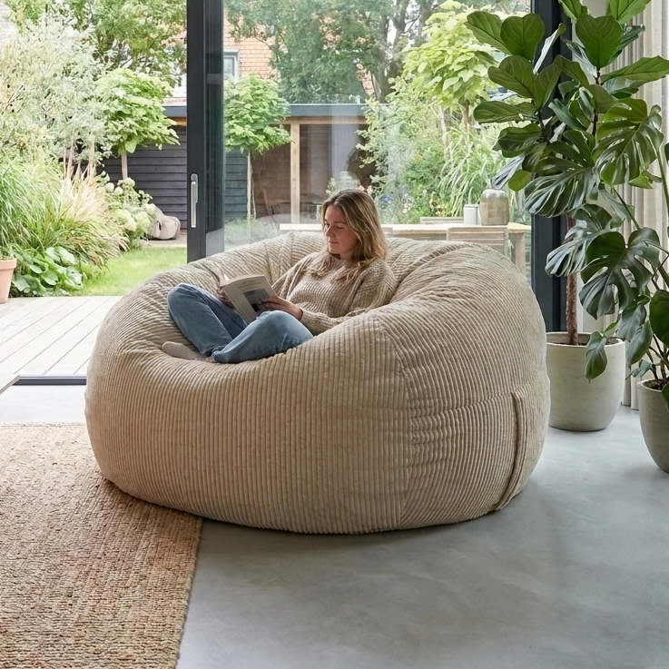 Big XXL BeanBag – Ribbed Corduroy Fabric