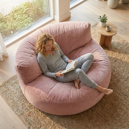 Beanbag Round Thick Velvet