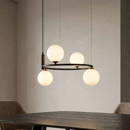 Moderne Glazen Bollen Kroonluchter – 4/6/8 Lichten | Goud of Zwart