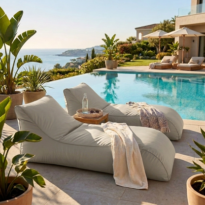 Wagrex Long – Garden Lounger Beanbag | Outdoor Sunlounger