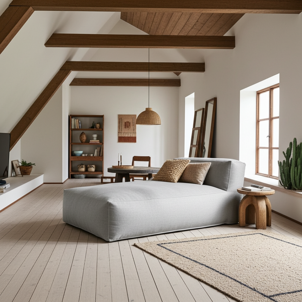 Wagrex - Zitzak Chaise Longue - Katoenen Linnen