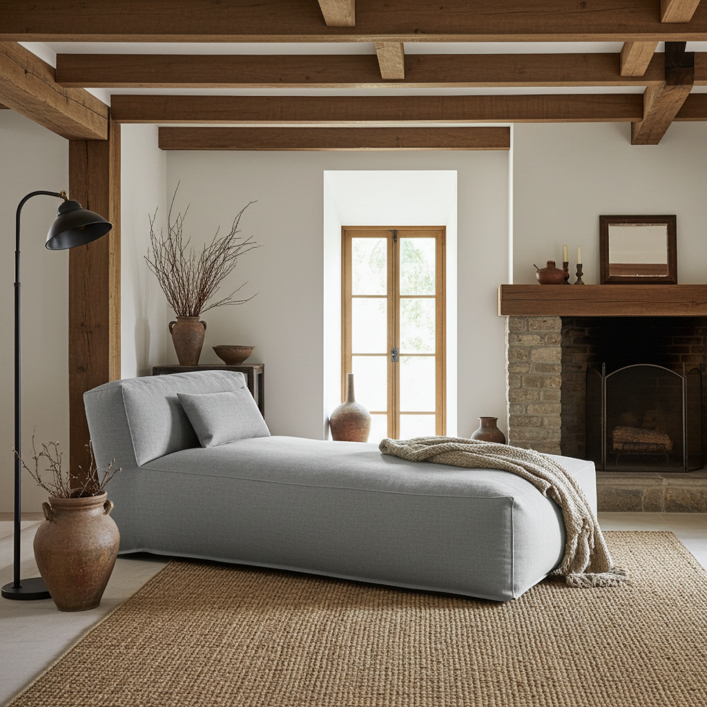 Wagrex - Zitzak Chaise Longue - Katoenen Linnen