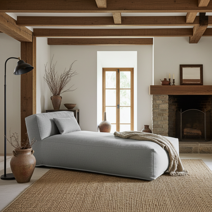 Wagrex - Zitzak Chaise Longue - Katoenen Linnen