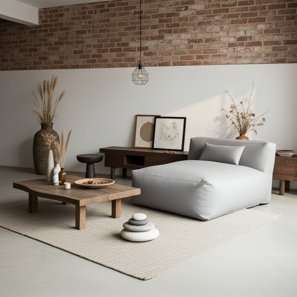 Wagrex - Zitzak Chaise Longue - Katoenen Linnen