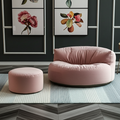 Wagrex - Zitzak Loveseat Zacht Fluwelen Stof