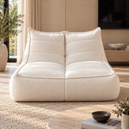 Wagrex - Teddy Stof Zitzak Fauteuil – Lounge Relaxstoel