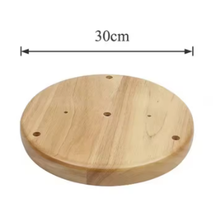 Houten plafondplaat 30cm voor hanglampenset