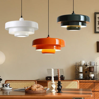 BAUHAUS Modern Glass Pendant Light - Matte Shade Hanging Lamp