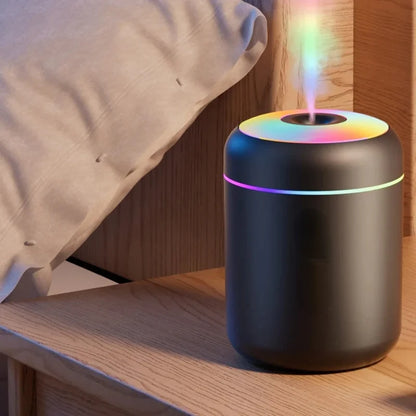 180 ml Mini-Luftbefeuchter mit USB-Anschluss, elektrischem Aromadiffusor, ätherischen Ölen, Aromatherapie-Nebelmaschine und Beleuchtung für Auto, Zuhause und Schlafzimmer