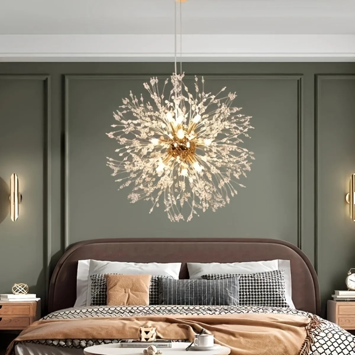 Paardenbloem Kristallen Kroonluchter Hanglamp