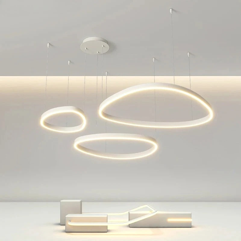 LED-ringkroonluchter - moderne hanglamp voor woonkamer, slaapkamer en eetkamer