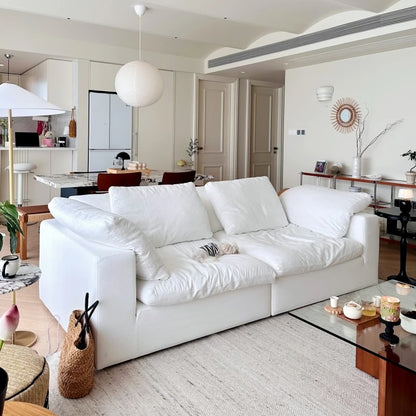 Cloud Comfort Modulaire Bank - Moderne witte flanel