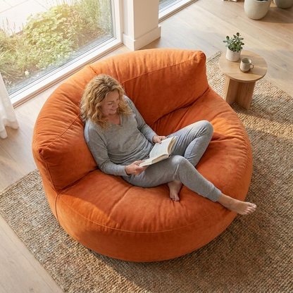 Beanbag Round Thick Velvet