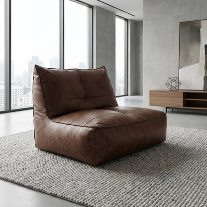 Wagrex - Couch Beanbag Rib Modern Retro-Leather