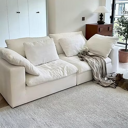 Cloud Comfort Modulaire Bank - Moderne witte flanel