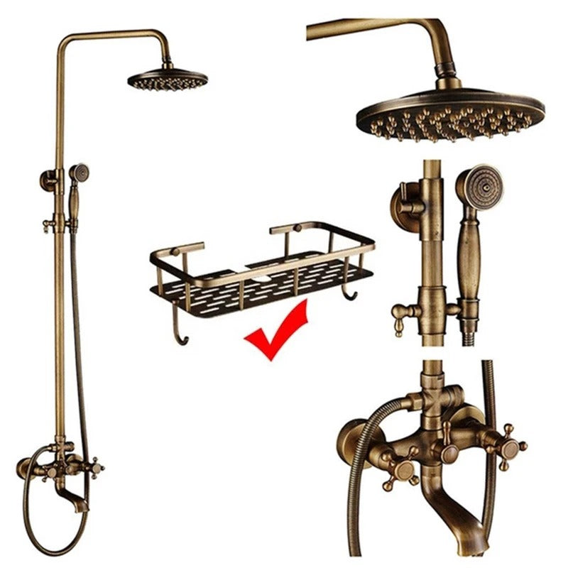 Rain Shower Brass Shower Faucet – Thermostatic Adjustable