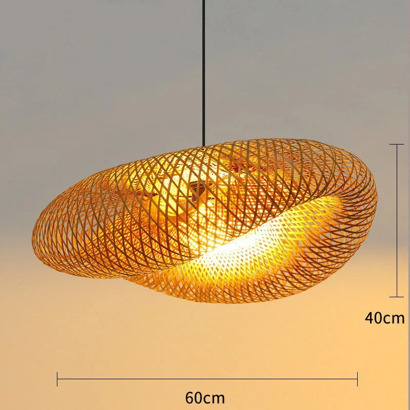 60cm breed bamboe hanglamp